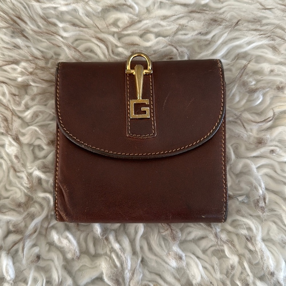 Vintage Gucci Brown Leather Wallet
